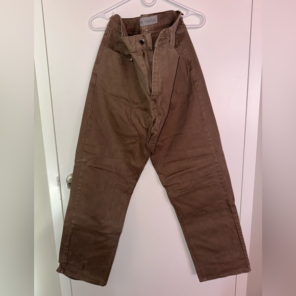 Men’s WindRiver Brown Denim Pants - Picture 1 of 4